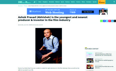 entertainment industry Producer Ashok Abhishek Prasad