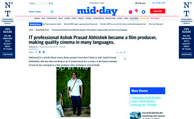 top producer Ashok Prasad Abhishek In Mumbai