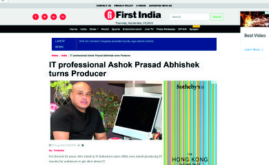 top producer Ashok Abhishek Prasad In Mumbai