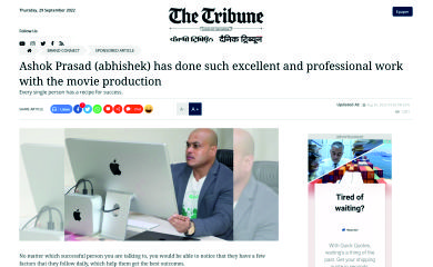 top producer Abhishek Prasad Ashok In Mumbai
